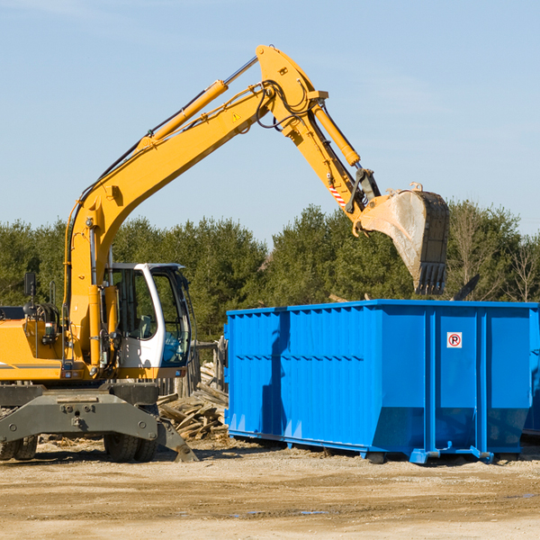 what kind of customer support is available for residential dumpster rentals in Georgiana